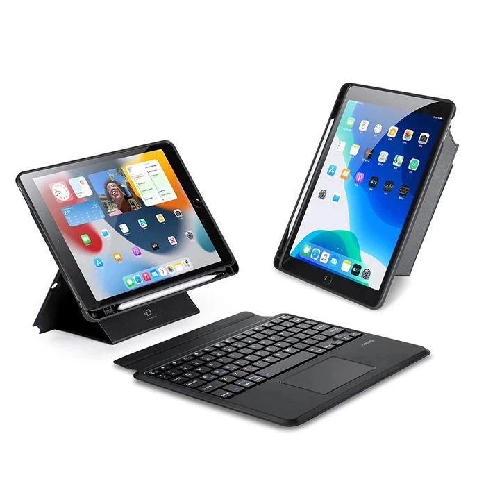 Dux Ducis iPad 7- 8-9 10.2  iPad Air3- iPad Pro 10.5(2017) DK Series Kablosuz Bluetooth Klavye-(1903)