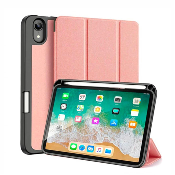 Dux Ducis iPad Mini 6 (2021) Kılıf Kalem Bölmeli Standlı Domo Series-(1903)