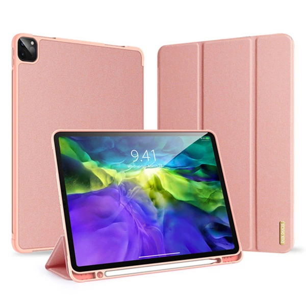 DUX DUCİS iPad Pro 12.9 (2021-2020-2018 )Kılıf Kalem Yerli Soft Tpu Mıknatıslı Domo Series Kılıf-(1903)