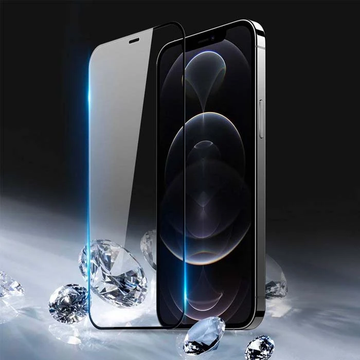 Dux Ducis iPhone 12 Pro Max 6.7inç Tempered Cam Ekran Koruyucu 10D Full Kaplama-(1903)