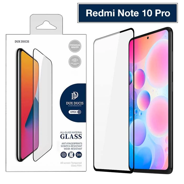 Dux Ducis Redmi Note 10 Pro -K40+Pro Tempered Cam Ekran Koruyucu 9D Full Kaplama-(1903)