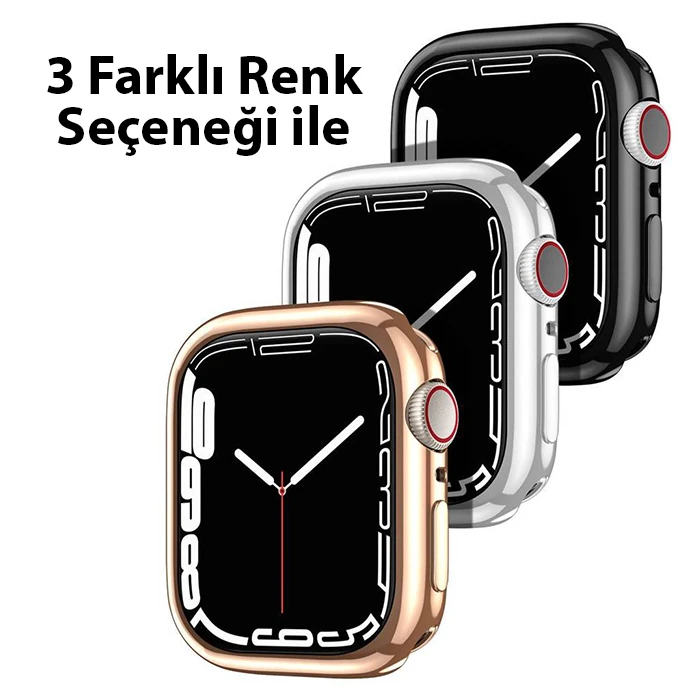 Dux Ducis Samo Series Apple Watch 41mm için Soft TPU Full Koruma Ultra İnce Silikon Kılıf-(1903)