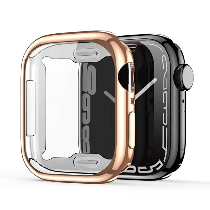 Dux Ducis Samo Series Apple Watch 45mm için Soft TPU Full Koruma Ultra İnce Silikon Kılıf-(1903)