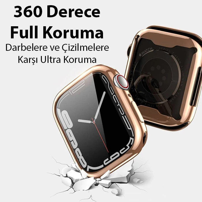 Dux Ducis Samo Series Apple Watch 45mm için Soft TPU Full Koruma Ultra İnce Silikon Kılıf-(1903)