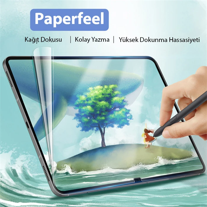 Dux Ducis SM Galaxy Tab S8 Ultra S9 ultra Paperfeel Pet Ekran Koruyucu 0.15mm Darbe Emici Film-(1903)