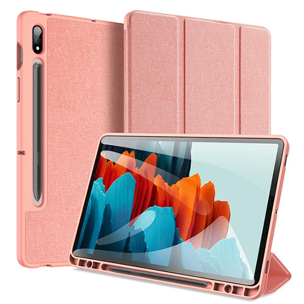 Dux Ducis SM Galaxy Tab S8 (X700/X706) S7 (T870/T875/T876B) Kılıf Kalem Yerli Mıknatıslı Domo Series-(1903)