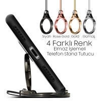 Elmas İşlemeli Standlı Yüzük Telefon Tutucu-(1903)