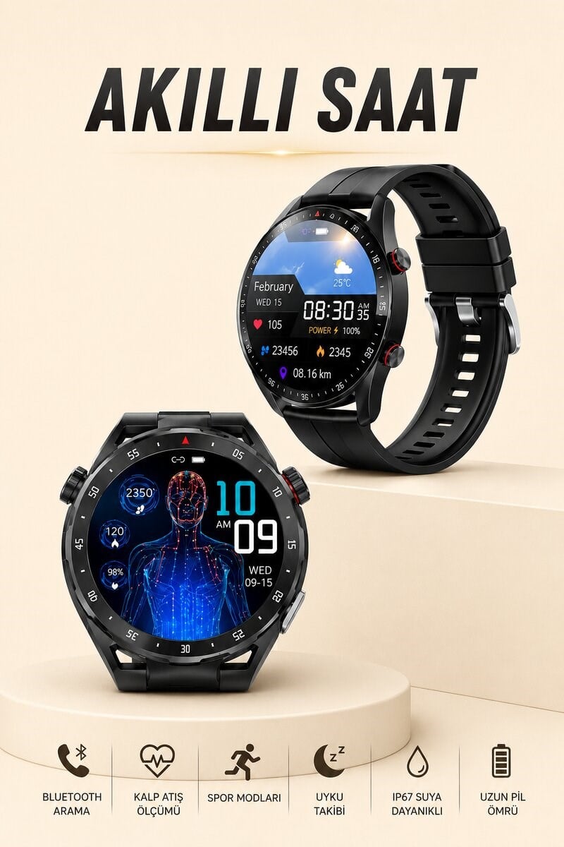 ENTEGRE GPS VE GENİŞ SPOR MODU SEÇENEKLERİYLE AKILLI SAAT