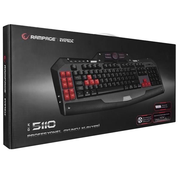Everest DLK-5110 Siyah USB Makrolu Gaming Q Multimedia Klavye
