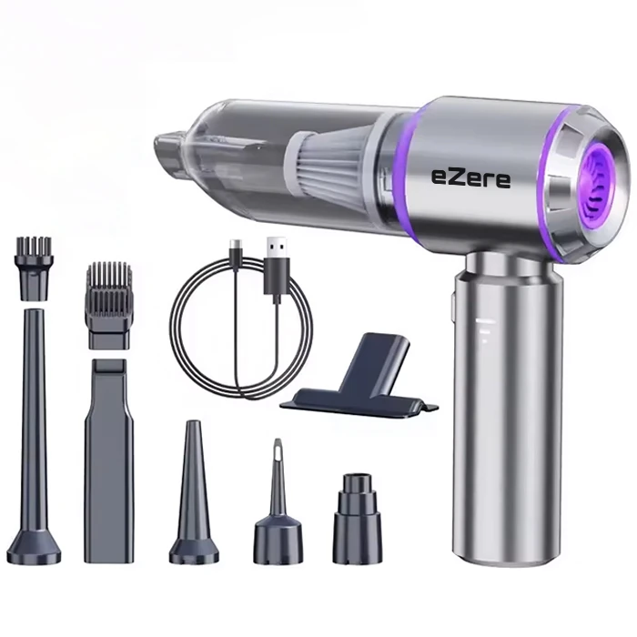 EZERE 16000pa Güçlü Portatif Taşınabilir Vakumlu Kablosuz Üflemeli Mini Araç Süpürgesi-(1903)