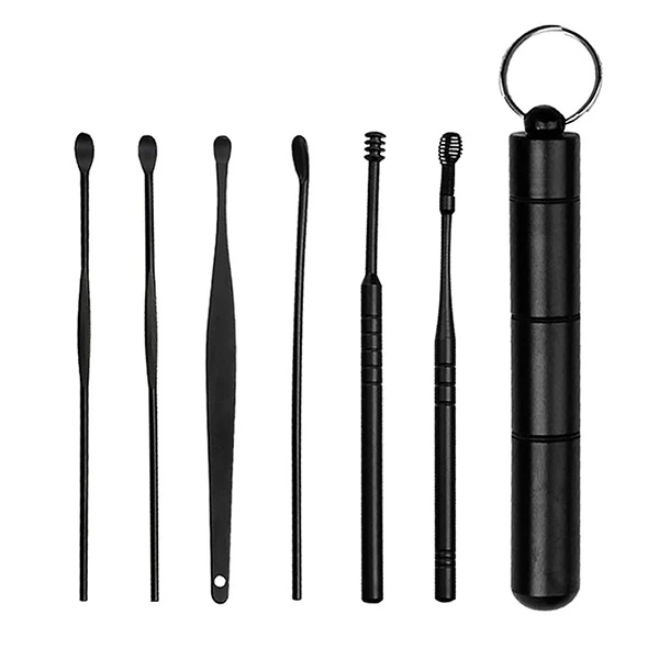 EZERE 6 Parça Spiral Kulak Temizleme Seti- Paslanmaz Çelik Temizleme Seti-(1903)