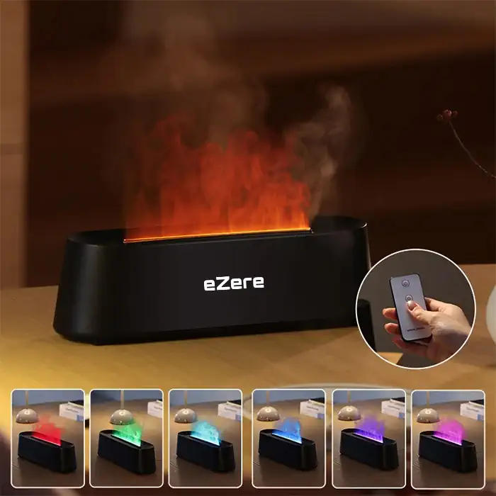 Ezere A3 Ev ve Ofis için Alev Difüzörü ve Ultrasonik Hava Nemlendici-(1903)