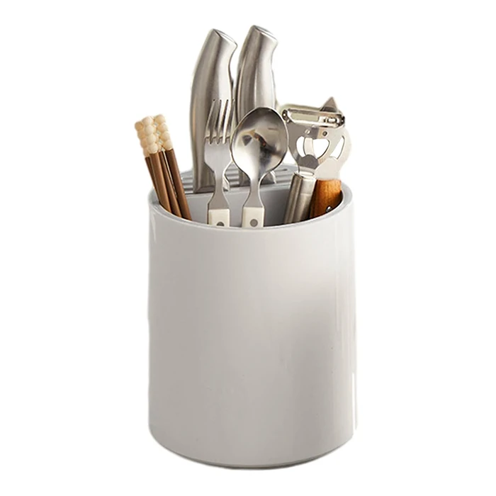 EZERE Çatal - Bıçak - Kaşık Saklama Ve Kurutma Kutusu Dönebilen Mutfak Düzenleyici-(1903)