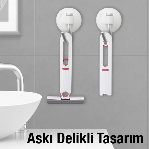 EZERE Çok Amaçlı Mini tezgah üstü Paspas Mini Mop + 2 Yedek Uç-(1903)