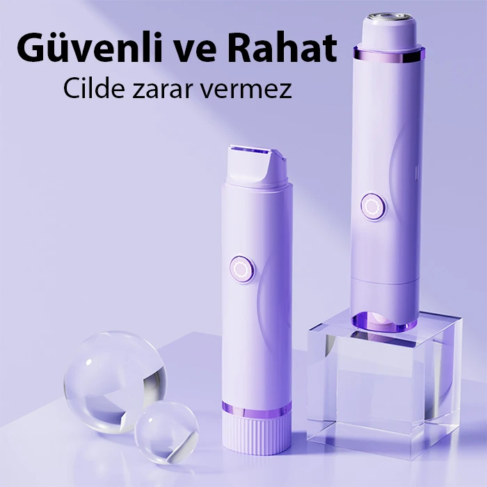 EZERE Koltuk Alti Burun Kas Killari Ve Özel Bölgeler Çift Basli Epilasyon Cihazi-(1903)