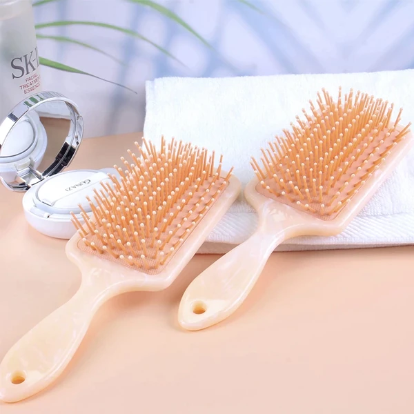 EZERE Mermer Desenli Saç Açma Ve Tarama Fırçası Anti-Statik Saç Fırçası-(1903)