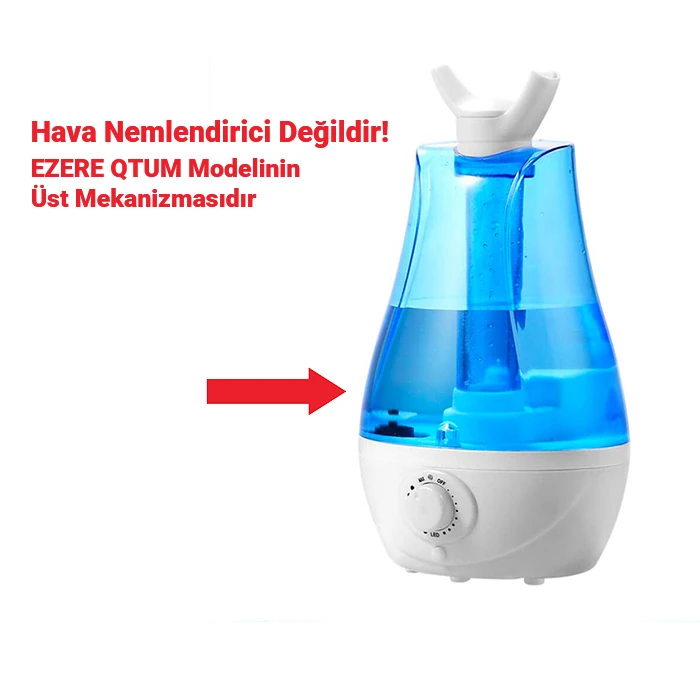 EZERE QTUM9 Çift Sprey Ultrasonik Hava Nemlendirici 3.5L Üst Su Haznesi-(1903)