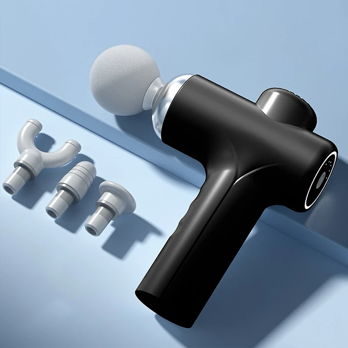 EZERE Şarjlı Darbeli Masaj Tabancası Masaj Aleti Kas Rahatlatıcı-(1903)