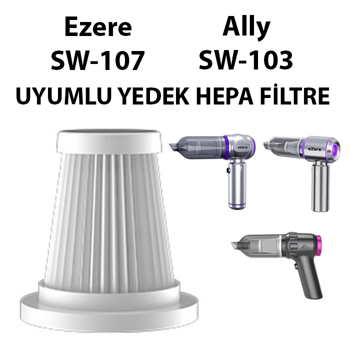 Ezere SW-107 ve Ally SW-103 ile Uyumlu Yedek Filtre-(1903)