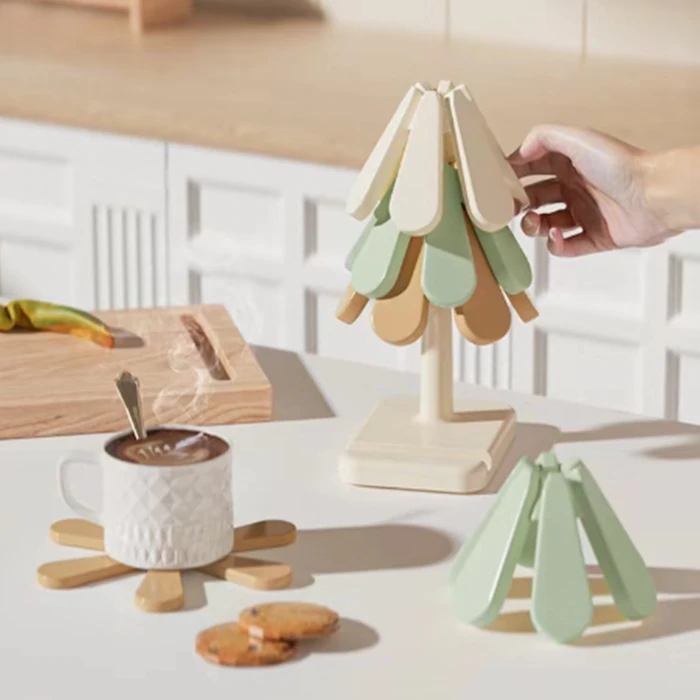 EZERE Yüksek ısıya Dayanıklı Çaydanlık Ve Tencere Kaymaz Servis Altlığı mat-(1903)