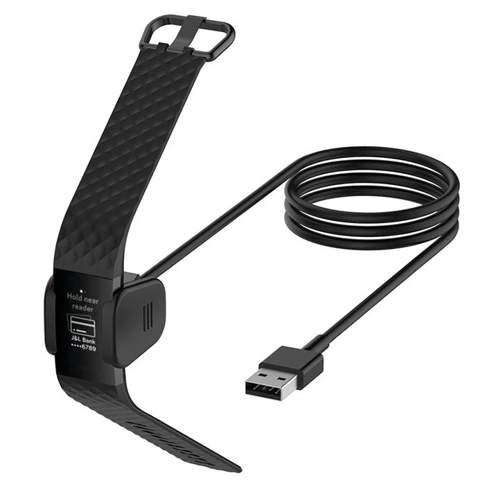 Fitbit Charge 4 Usb Şarj Aleti Şarj Kablosu Cihaz Kiti-(1903)