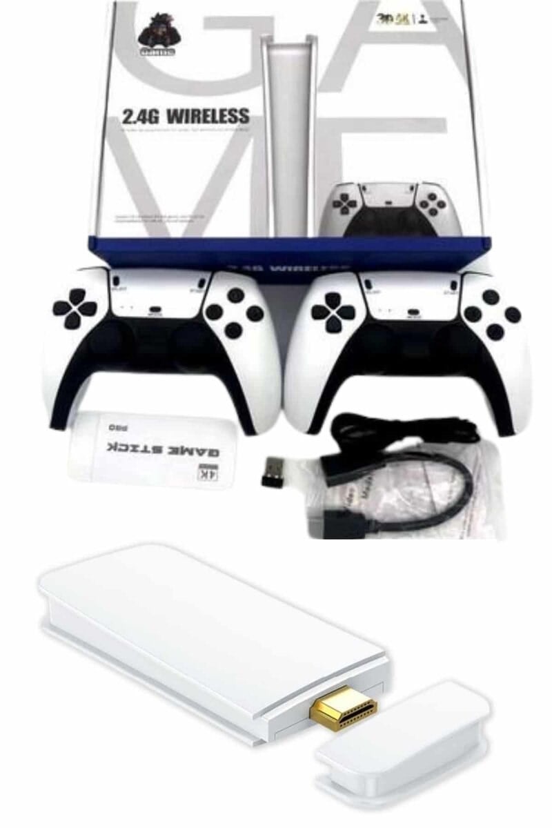 Game Stick 4K Retro Çift Kollu Atari Oyunlari +20000 Oyunlu Konsol Nostalji