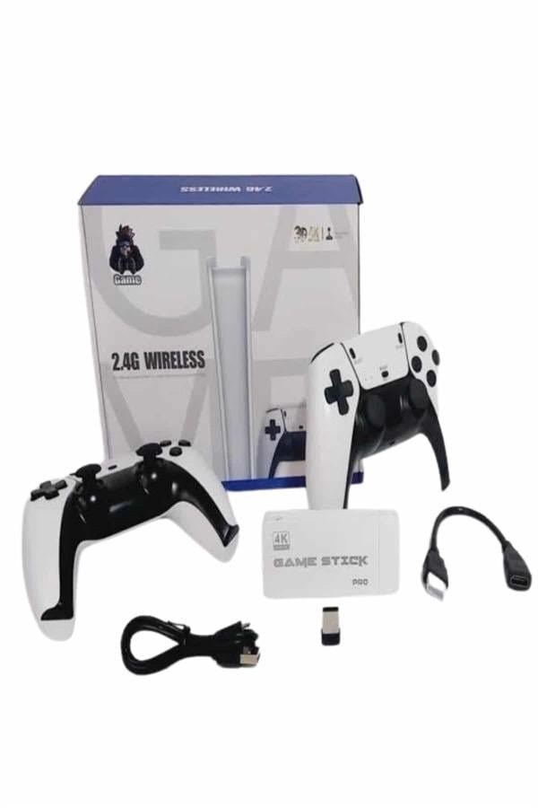 Game Stick 4K Retro Çift Kollu Atari Oyunlari +20000 Oyunlu Konsol Nostalji