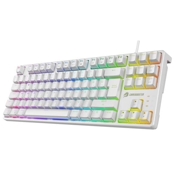 GAMEBOOSTER G23W Enigma TKL Rainbow Aydınlatmalı Red Switch Mekanik Beyaz Oyun Klavyesi