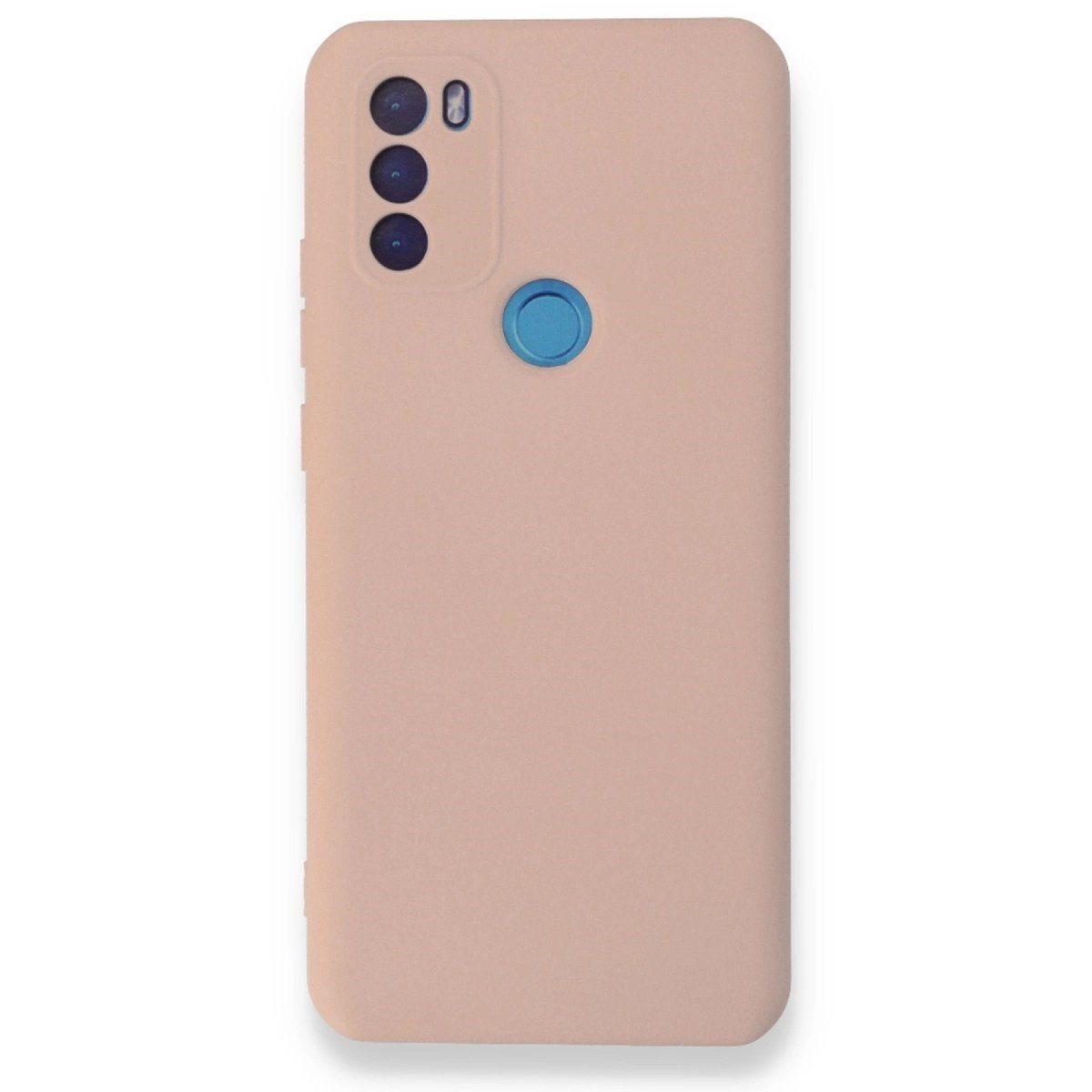 General Mobile Gm 21 Plus Kılıf Nano İçi Kadife Silikon - Pudra