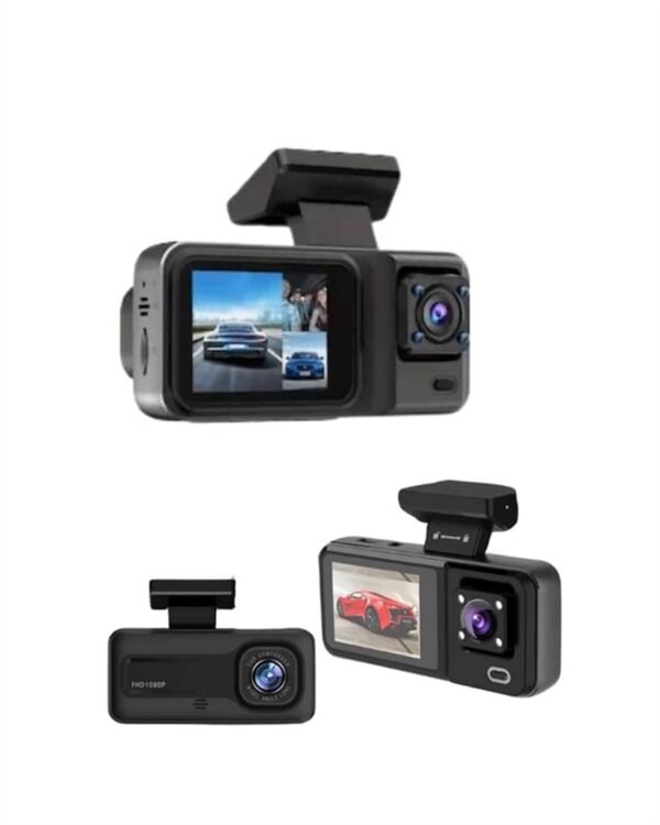 Geri Görüş Destekli Full HD Araç Kamerası – Gelişmiş 3 Kameralı Kayıt Çözümü