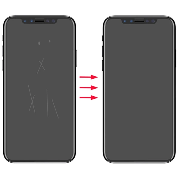 GOR İPhone 11 Pro Max 6.7 HD Ekran Koruyucu Jelatin 5 Adet Set-(1903)