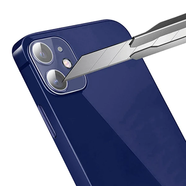 GOR İPhone 12 Mini 5.4 Best Full Tempered Cam Kamera Koruyucu 2Adet Set-(1903)