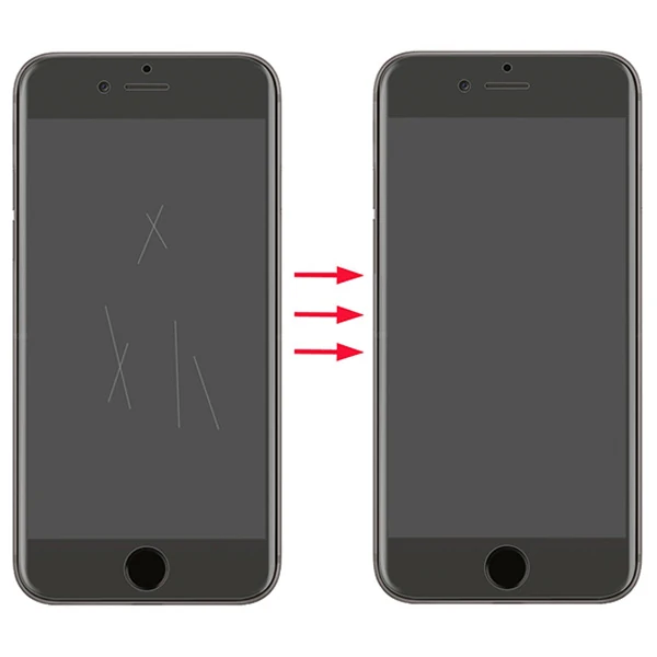 GOR İPhone 8 Plus-7 Plus HD Ekran Koruyucu Jelatin 5 Adet Set-(1903)