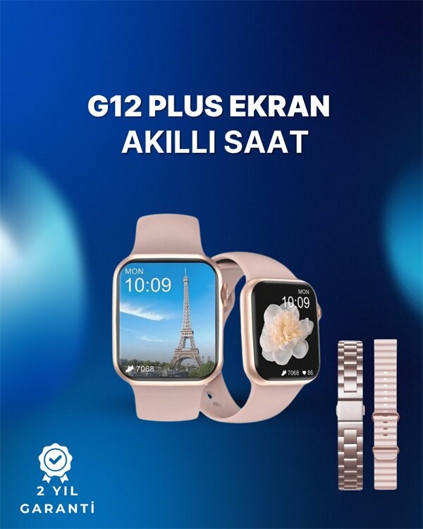 GPS Destekli Akıllı Saat – Nabız, Uyku ve Adım Takibi, Sesli Görüşme, Suya Dayanıklı Tasarım