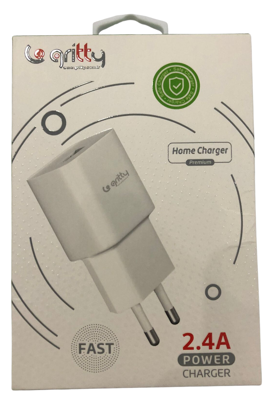 GRİTTY 2.4A HOMECHARGER (FAST ) ( ŞARJ BAŞLIĞI )