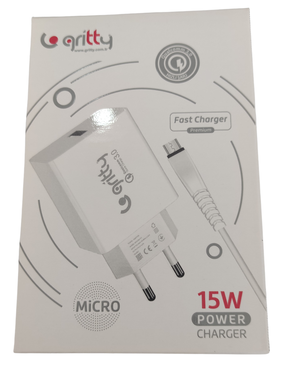 GRİTTY MİCRO ŞARJ CİHAZI 15 W POWER CHARGER