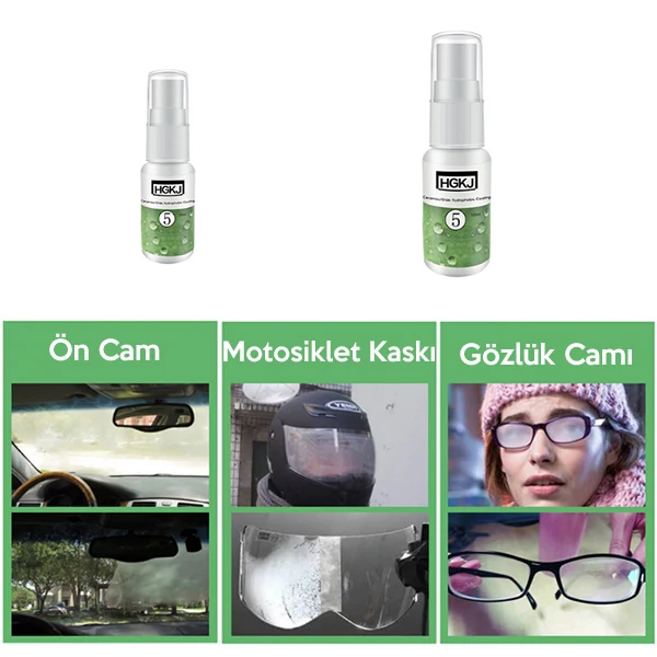 HGKJ 5 20ml Buğu Önleyici Buhar Engelleyici Araba Cam Temizleyici Anti Fog Agent-(1903)