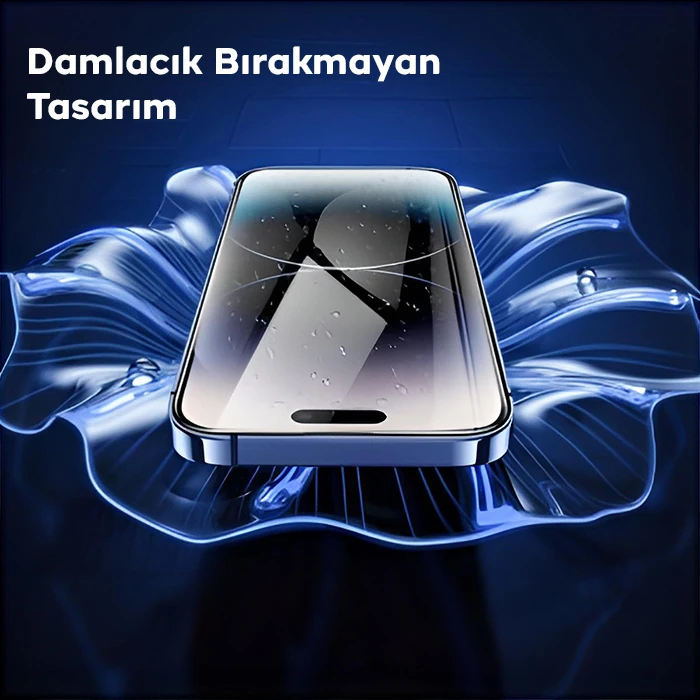 HOCO 9D iPhone 15 Pro Tempered Kırılmaz Cam Ekran Koruyucu-(1903)