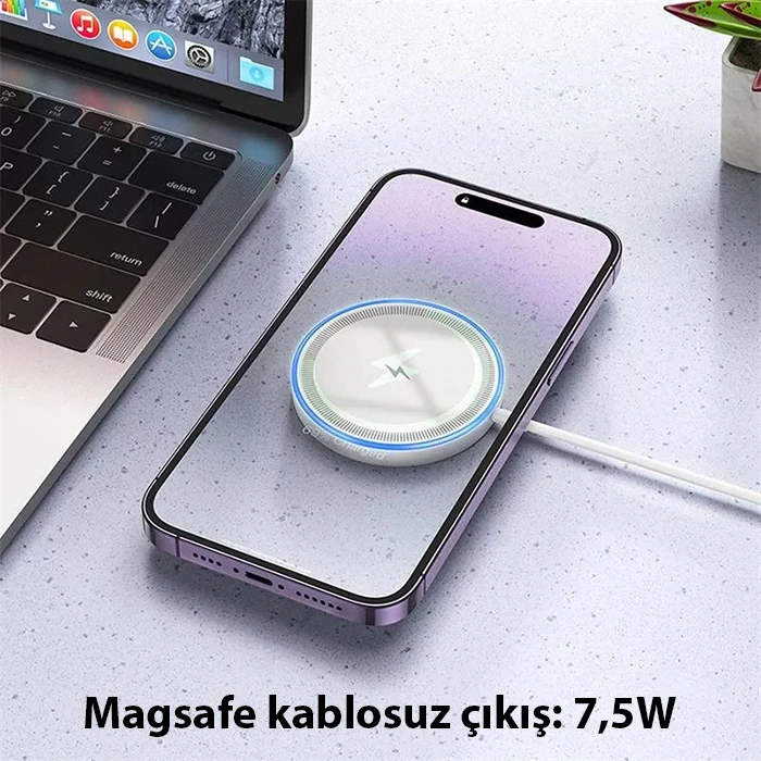 HOCO CW53 15W Magsafe Kablosuz Wireless Stand  Hızlı Şarj Cihazı-(1903)