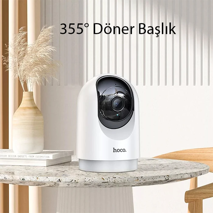 Hoco D1 İç Mekan Wifi Bağlantılı HD CCTV/PTZ Güvenlik Kamerası-(1903)