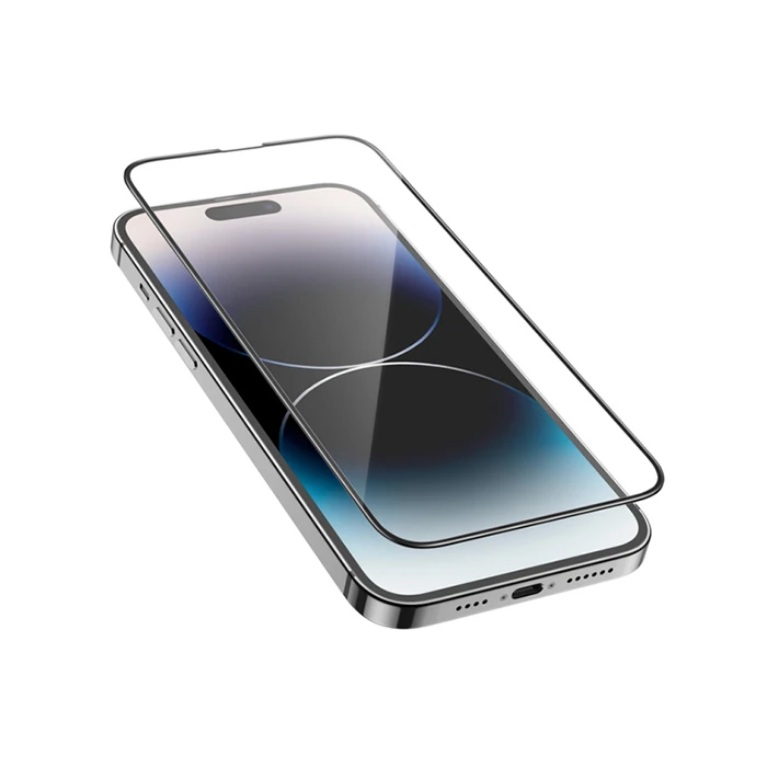 HOCO Guardian Shield Series iPhone 15 Plus 5D Tempered Kırılmaz Cam Ekran Koruyucu 10 Adet Set-(1903)