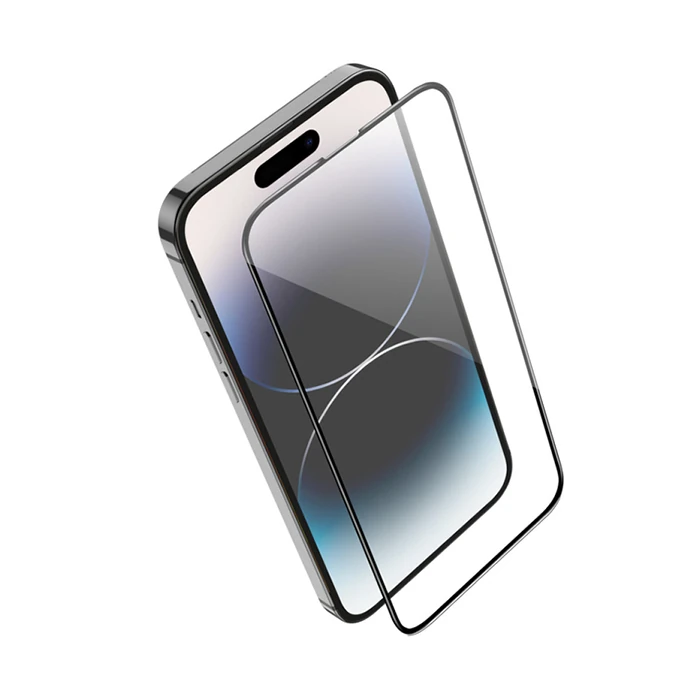 HOCO Guardian Shield Series iPhone 15 Plus 5D Tempered Kırılmaz Cam Ekran Koruyucu 10 Adet Set-(1903)