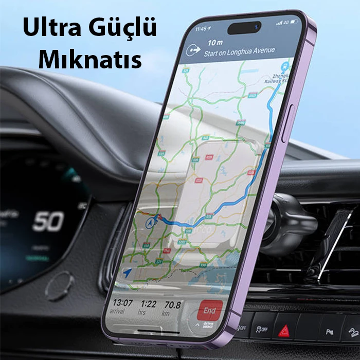 HOCO H24 Araç Havalandırma Bölmesi Manyetik Telefon Tutucu-(1903)