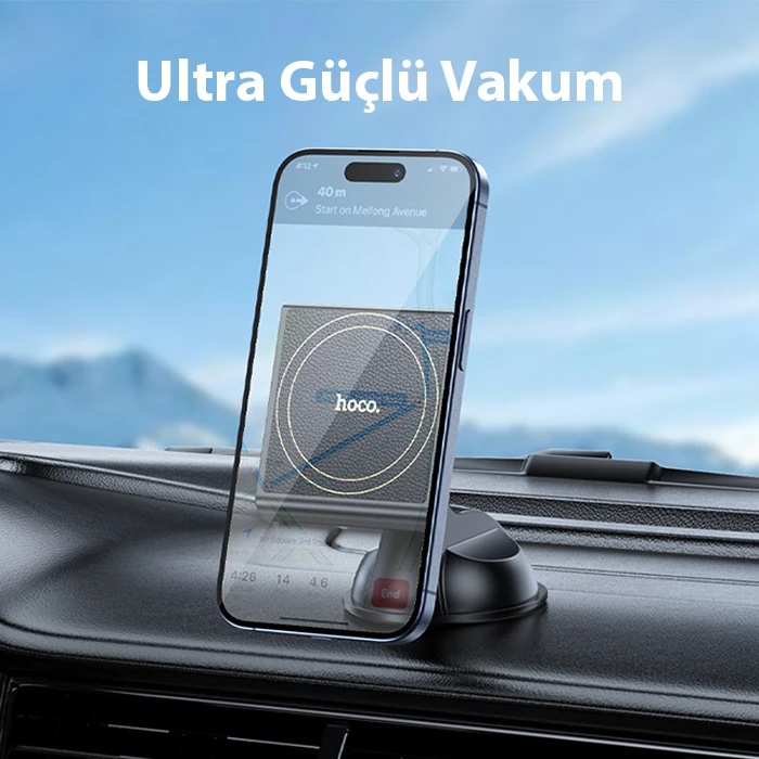 Hoco H47 Torpido Üstü Magsafe Manyetik Araç İçi Telefon Tutucu-(1903)