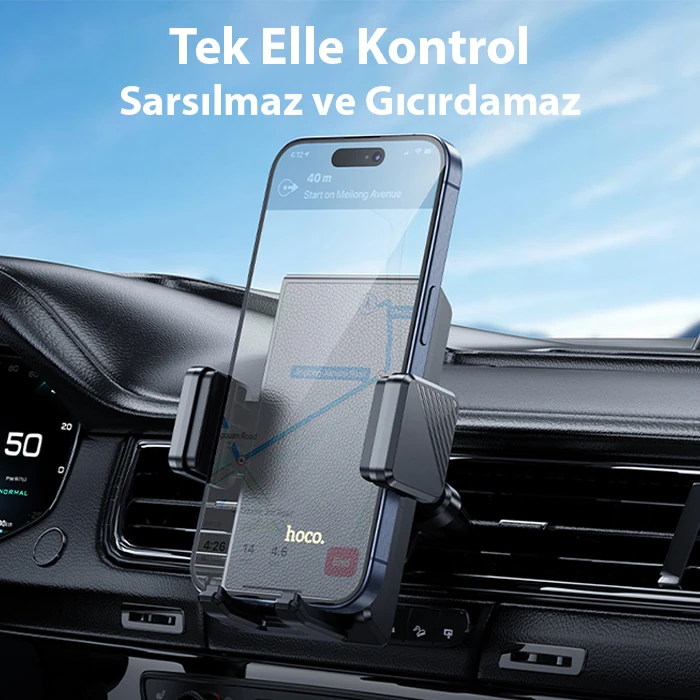 Hoco H48 Klima Havalandırma Bölmesi Araç içi Telefon Tutucu-(1903)