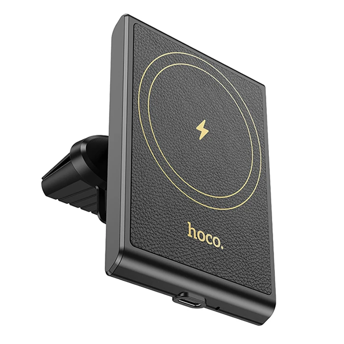 Hoco HW19 Klima Havalandırma Bölmesi Wireless Kablosuz Hızlı Şarj Araç Telefon Tutucu-(1903)
