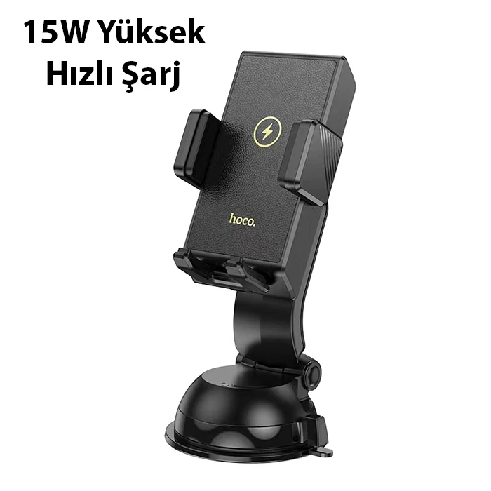 Hoco HW22 Torpido Üstü Wireless Kablosuz Şarj Araç Telefon Tutucu-(1903)