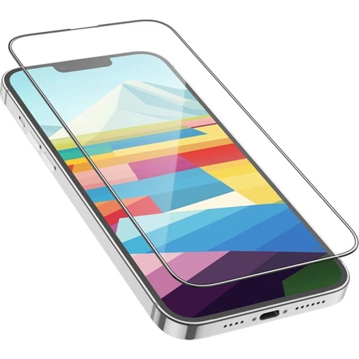 HOCO iPhone 15 Full  HD Tempered Kırılmaz Cam Ekran Koruyucu 25 Adet Set-(1903)