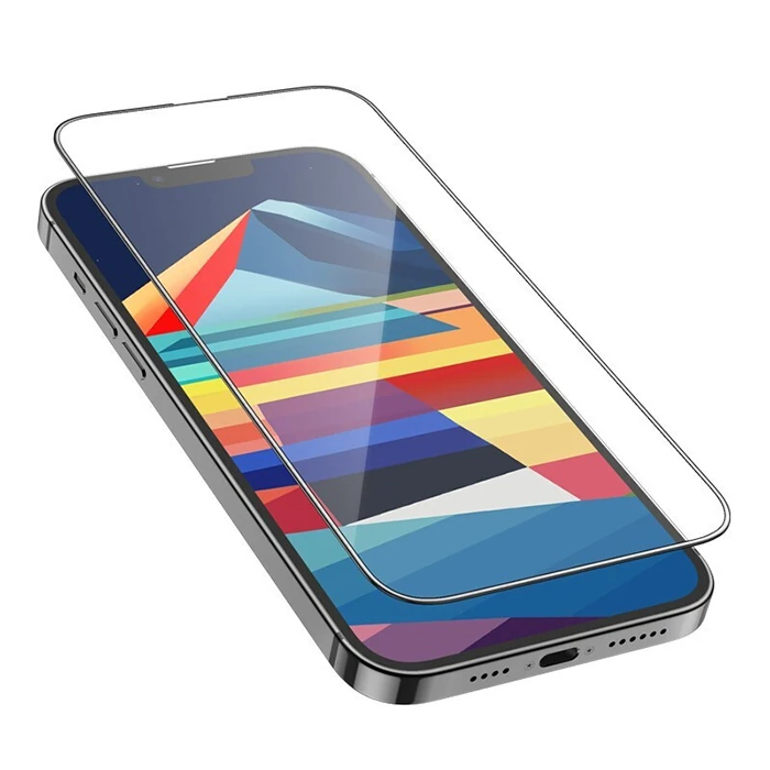 HOCO iPhone 15 Full 5D HD Tempered Kırılmaz Cam Ekran Koruyucu 25 Adet Set-(1903)