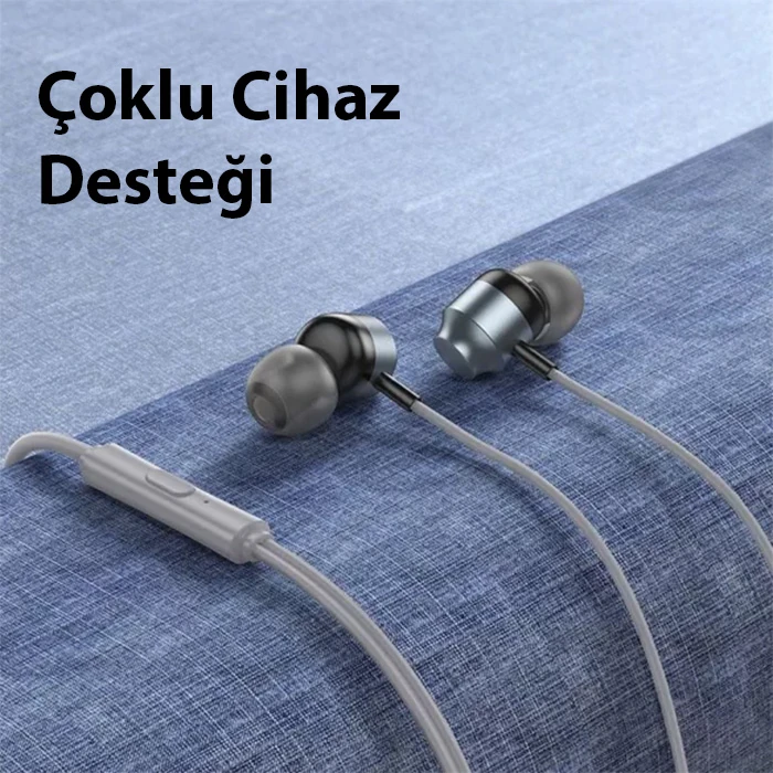 HOCO M122 Kulakiçi Mikrofonlu Kablolu Metal Type-C Kulaklık-(1903)
